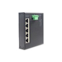 Digitus 5-Port Gigabit Ethernet Network Switch, Flat, Industrial, Unmanaged