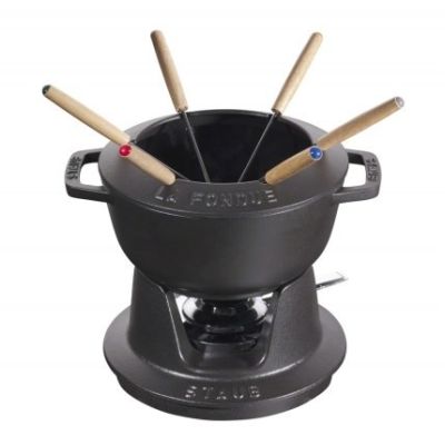 2. Staub Fondue Set – 18 cm, Black