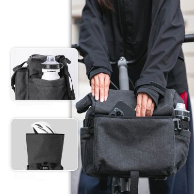 2. Rockbros H46 Backpack Saddlebag Handlebar Bag - Gray