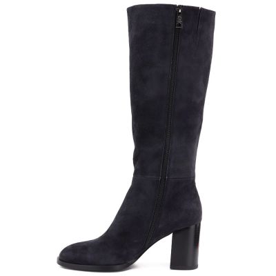 3. Grey Leather Heeled Women’s Boots Vinceza 67049