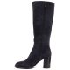 3. Grey Leather Heeled Women’s Boots Vinceza 67049