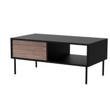 CORTINA Coffee Table 100x55x45 black/walnut