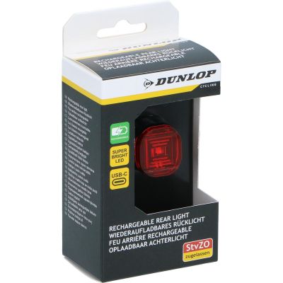 8. LED USB-C BIKE REAR LIGHT DUNLOP CERTIFIED