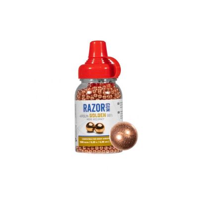 2. 4.46 mm BBs RazorGun Golden steel ball 1500
