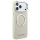 4. Karl Lagerfeld Ring Stand 360 Saffiano Classic Logo MagSafe Case for iPhone 18 Pro Max / 17 Pro Max - Beige