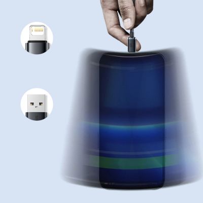 16. Baseus Crystal Shine Series cable USB cable for fast charging and data transfer USB Type A - Lightning 2.4A 2m blue (CAJY000103)