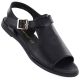 Women's black leather sandals Cambell 19391