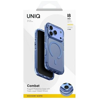 7. Uniq Combat Magclick Charging Case for iPhone 18 Pro / 17 Pro - Blue