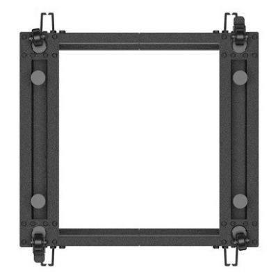 2. OPEN RACK 19" 9U 600X600-1100 ADJUSTABLE BLACK LANBERG