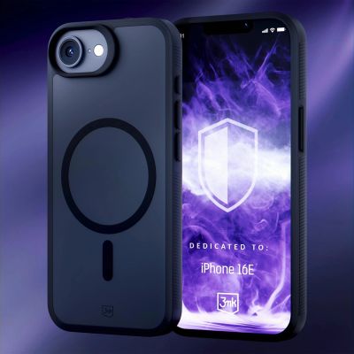 14. 3mk Smoke MagCase for Apple iPhone SE4/16E - Matte Black
