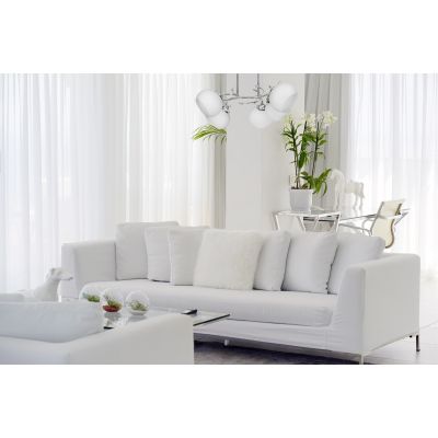 4. Classic chandelier ceiling hanging lamp Activejet IRMA Nickel 5xE27 for the living room