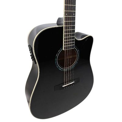 17. V-TONE VEAG1 CE BK - 4/4 electro-acoustic guitar