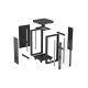 20. LANBERG FLOOR RACK CABINET 19" 24U 600X600 BLACK GLASS DOOR LCD (FLAT PACK) V2