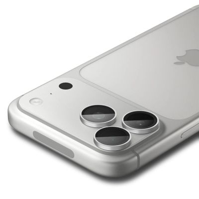 10. Spigen Optik Pro GLAS.TR EZ FIT 2-Pack Tempered Glass Camera Screen Protector for iPhone 18 Pro / 18 Pro Max - Silver