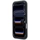 5. BMW M Quadrille Kevlar Anthracite & Tricolor Print Lines MagSafe Case for iPhone 17 Pro / 18 Pro - Black