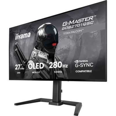 6. iiyama G-MASTER GOB2701QSC-B1 computer monitor 68.6 cm (27") 2560 x 1440 px 2K Ultra HD OLED Black