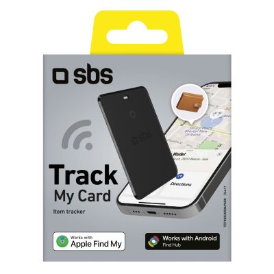 2. SBS Track My Card Ultra-Thin Universal iOS Android Locator - Black