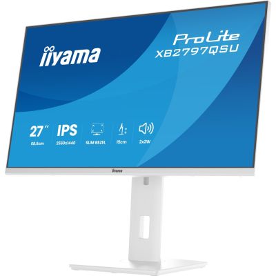 34. iiyama ProLite XB2797QSU-W1 computer monitor 68.6 cm (27") 2560 x 1440 px Quad HD LED White