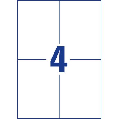 3. Avery 3483 Self-Adhesive Labels Rectangle Permanent White 400 pcs.