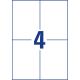 3. Avery 3483 Self-Adhesive Labels Rectangle Permanent White 400 pcs.