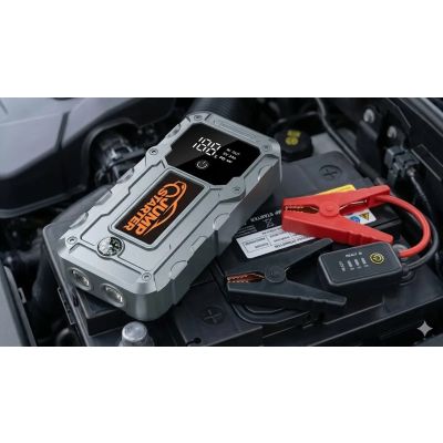 10. Extralink Jump 34 Jump Starter | Car jump starter | 3x LED, flashlight, LCD display