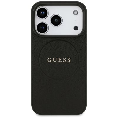 3. Guess Grained Ring MagSafe case for iPhone 17 Pro - black