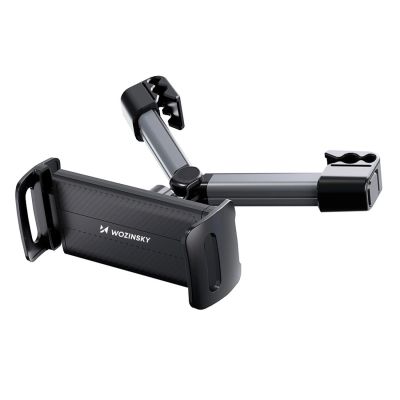 Wozinsky WUU-CHZ19 universal headrest car holder for phone and tablet - black