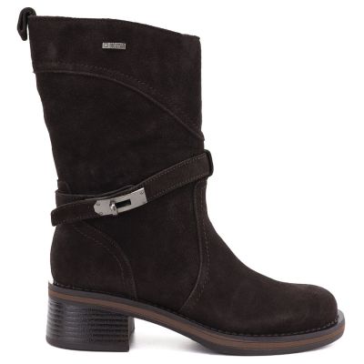 2. Chocolate Big Star Women's Leather Ankle Boots UU274609