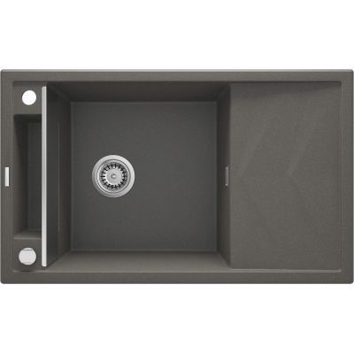 Magnetic granite sink, 1-bowl, with drainer, ZRM T113 5908212095041