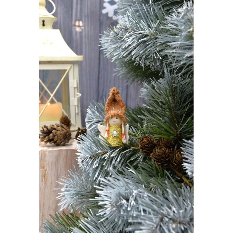 10. CHRISTMAS ANGEL PENDANT GOLD 7CM