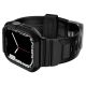 5. Spigen Rugged Armor Pro Case with Strap for Apple Watch 4 / 5 / 6 / 7 / 8 / SE (44/45 mm) - Black