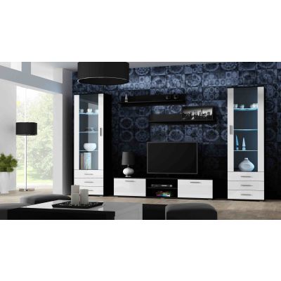 5. Shelf 125cm (2 pcs) SOHO black matt