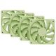 5. HYTE FAN- -FA12-MM-4 computer cooling system Processor Fan 12 cm Green 4 pcs.
