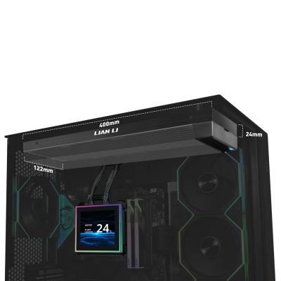 5. Lian Li HydroShift II LCD-S 360 Fanless Processor Liquid Cooling Kit Black 1 pc.