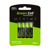 GREEN CELL BATTERIES 4X AAA R3 800MAH