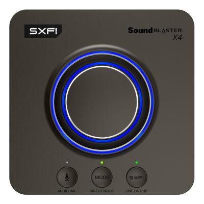 4. Sound Blaster X4 external sound card