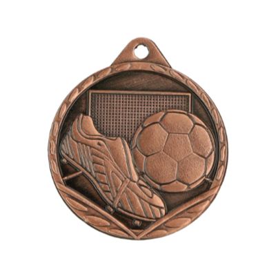 3. Bronze steel medal - Football
