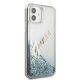 4. Guess GUHCP12SGLVSBL iPhone 12 mini 5.4" blue/blue hardcase Glitter Vintage Script