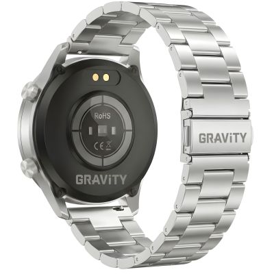 13. Smartwatch Gravity Silver Bracelet + Strap GT10-6