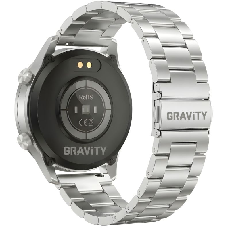 13. Smartwatch Gravity Silver Bracelet + Strap GT10-6