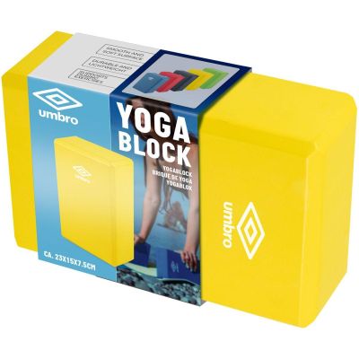 UMBRO YELLOW BLOCK FOR EXERCISE YOGA PILATES FITNESS