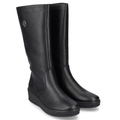 43. Rieker W RKR237B Leather Waterproof Boots Lined with Lambswool