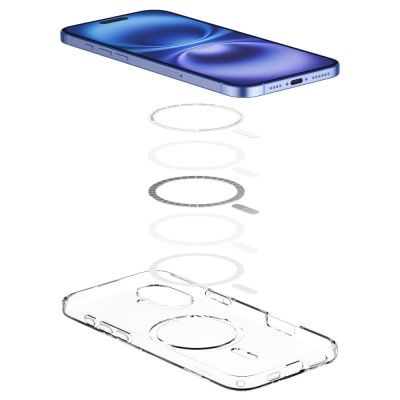 6. Spigen Liquid Crystal Mag Case with MagSafe for iPhone 16 - Clear