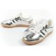 8. Adidas women's sports shoes Samba OG silver sneakers fashionable leather