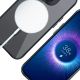 12. 3mk Satin Armor MagCase with MagSafe for iPhone 15 Pro Max - Clear with Black Frame