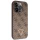 4. Guess GUHCP14LP4TDSCPW case for iPhone 14 Pro - brown Crossbody 4G Metal Logo