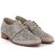 4. Women's openwork oxford shoes, gold, Potocki 12778