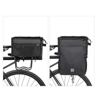 3. ROCKBROS trunk bag 15-30 l foldable black