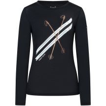 Women’s Long-Sleeve Shirt SUPER.NATURAL W Kryssede Ski LS Black