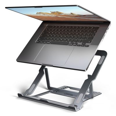 2. Axagon STND-LAG Laptop-Ständer, höhenverstellbar, faltbar, Aluminum Notebook and tablet stand Gray 43.9 cm (17.3")